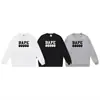 Sudadera con cuello redondo estampada de la marca de moda BAPE Ape Head, Nueva moda Hip-Hop Otoño/Invierno para Hombres y Mujeres, Cabeza de Simio Transfronteriza