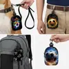 Bolsa de Moedas com Estampa de Futebol da Copa do Mundo de 2026 Poliéster Resistente à Sujeira Fecho de Zíper Bolsa de Armazenamento para Moedas Bolsa para Fones de Ouvido