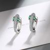 Europeu e americano luz luxo personalizado diamante incrustado cobra brinco fivela de orelha brincos transfronteiriços brincos fivela de orelha cobre europeu e americano