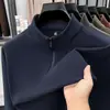 Sudadera pesada Zhen De Rong para hombre, nuevo modelo otoño 2026, camiseta base casual holgada cálida de manga larga para hombres de mediana edad, venta al por mayor