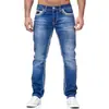 Jeans elásticos para hombre transfronterizos europeos y americanos de Aliexpress, de verano, finos, de cintura alta, adelgazantes, disponibles en tres colores