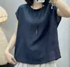 Cuello con volantes estilo francés 2026 nuevo de verano cuello con volantes camisa cómoda transpirable blusa top vintage para mujer