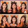 Faixa de cabeça estilo escuro atmosfera fantasia adulto Halloween atmosfera faixa de cabeça fofa festival clipe de cabelo fantasma clipe de cabelo feminino