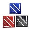 Regla de respaldo triangular para carpintería Yunbei Aleación de aluminio Carpintería Regla de ángulo recto 7 pulgadas Pulgadas/Métrico Regla de ángulo de 90 grados Dropshipping