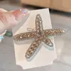 Grampo de Cabelo Estrela do Mar de Cristal Transfronteiriço Clipe Lateral Acessório de Cabelo para Mulheres 2026 Novo Clipe Bico de Pato de Alta Qualidade para Franja