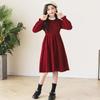 Vestidos para Niñas, Ropa de Felicitaciones de Año Nuevo de Otoño, Ropa de Año Nuevo para Niños Medianos y Grandes, Vestidos de Año Nuevo Rojos de Primavera de Moda para Niñas, Faldas