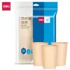 Tazas de Papel de Color Sólido Desechables Blancas Engrosadas para Casa Color Natural Oficina Negocios Vasos de Agua Jardín de Infancia Lisas