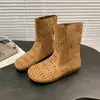 Botas de Mujer Estilo Melard 2026 Verano Huecas Transpirables Suaves Planas Cortas Moda Versátiles Casuales Botas de Malla Sandalias