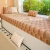 Cojín Estilo Crema para Ventana Saliente Cojín para Dormitorio Balcón Artefacto de Renovación de Ventana Saliente Universal para Todas las Estaciones Nuevo 2026 Cojín Antideslizante para Repisa de Ventana