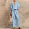 Otoño 2026 Nuevo Moda Casual Europea y Americana Traje de Mujer Moda Casual para el Trabajo Suelto Color Sólido Cremallera Cuello Redondo