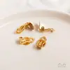 Clipe de Orelha Colorido Preservador de Cor Preenchido com Ouro 14K Acessórios para Brincos Sem Furo Banhado a Cobre Ouro 18K Materiais para Joias de Orelha Feitas à Mão DIY