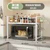 Prateleira de Armazenamento para Cozinha Suporte Retrátil de Múltiplos Andares para Micro-ondas e Forno Suporte para Forno de Bancada Prateleira de Armazenamento para Panela de Arroz