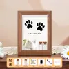 Caja Conmemorativa de Pelo de Mascota y Pelo Fetal Transfronteriza para Gatos y Perros, Recuerdo con Grabado de Foto, Conservación y Almacenamiento de Uñas y Dientes