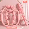 Masajeador de piernas con clip de anillo de nueve ruedas dragado de meridianos rodillo relajante para músculos de las piernas equipo auxiliar para fitness yoga
