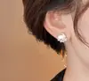 Manta de Lujo Ligero Pendientes de Perla de Imitación Rosa Diseño Único Pendientes Versátiles 2025 Nuevo Estilo Caliente Pendientes