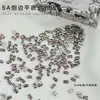 5A Brillantes Tira Larga Circonita Arte de Uñas Pedrería Mini Base Plana Corte Otoño e Invierno Color Champaña Decoraciones para Uñas