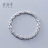 Pulsera de plata de ley S925 Nalan para mujer estilo coreano simple moda hebilla personalidad temperamento cadena joyería creativa S3034