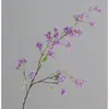 Ramos de Jazmín y Orquídeas de Seda Sintética de Alta Calidad para Paisajismo de Bodas, Adornos de Flor de Cerezo, Arreglos Florales de Mesa para Sala de Estar