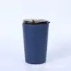 Taza de café americana de acero inoxidable 304 transfronteriza, al vacío, con tapa, mini termo, simple, portátil, taza de leche, venta al por mayor