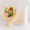 Regalo de Cumpleaños Ramo de Rosas Tulipán Rosa Girasol Flor de Lana Exportación Transfronteriza Flor Tejida a Mano Flor Artificial