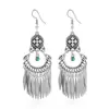 Pendientes Retro de Estilo Étnico, Pendientes Largos con Borlas Bohemias de Moda de Venta Caliente, Accesorios para Fotografía de Viaje de Yunnan