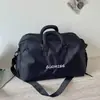 Bolsa de viaje grande de bloques de color inspirados en la dopamina, transfronteriza, bolsa de equipaje exterior para viajes cortos de mujer, bolsa para deportes, yoga, baile y fitness