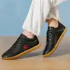 Zapatos de Tai Chi de cuero suave y suelas blandas, unisex, adecuados para competiciones, artes marciales, práctica de Tai Chi y deportes casuales