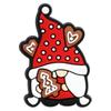 Hebilla de zapato con diseño de flor de Papá Noel para Navidad, de PVC, suave, sin pegamento, decorativa, desmontable, disponible para bricolaje.