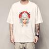 Camiseta de Verano para Hombre de Una Pieza Estampada Luna Ligera Oda Manga Corta y Bestias Campesinas Kedo Animación Ropa Circundante