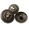 Estilo Preppy Británico Botones Metálicos de Cabeza de León Camisas Cosidas a Mano Abrigos Cortavientos Traje Botones Decorativos Listos para la Venta