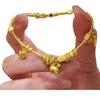 Pulsera de oro de arena de Vietnam, pequeña y gordita, con carácter Fu, pequeña calabaza enroscada, para mujer, lujo ligero, retro, joker, pulsera de discoteca, joyería al por mayor