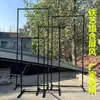 Nova Tela de Ferro Estilo Casamento Moldura Retangular Moldura de Fundo para Decoração de Palco de Casamento Moldura Quadrada Geométrica Moldura em Arco Portão de Flores