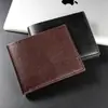 Nueva Cartera de Suministro Transfronterizo para Monedas Pu Cartera Corta para Hombre Ranuras Múltiples para Tarjetas Cartera de Gran Capacidad Fabricante Venta al por Mayor