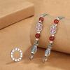 Collar de ágata roja con mantra de seis palabras, esmalte cloisonné, color, moda nacional, Piscis, joyería nueva de estilo retro chino para mujer, que combina con todo
