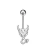 Joyería para piercing de cuerpo humano clavo de ombligo cruz venta caliente transfronteriza anillo de ombligo hebilla de ombligo clásica europea y americana fabricantes mayoristas clavo de ombligo