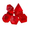 Directo de Fábrica 7 Rojo Sol Explosión Escarchada Dungeons and Dungeons Denson DND Dados Poliedros de Cristal