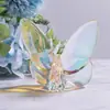 Adornos de Mariposa de Cristal Transfronterizos, Piezas de Vidrio de Cristal, Decoración para el Hogar de Lujo Ligero Estilo Europeo, Regalos Conmemorativos Festivos