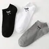 En Stock WholesaleCalcetines Zhuji para Mujer, Estilo Delgado de Verano, Calcetines Tobilleros con Lazo, Bajos, Antideslizantes, Talón Antideslizante, Invisibles, Transpirables