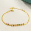 Pulsera de Cadena Plana Estilo Serpiente Hueso Colorida con Incrustaciones de Diamantes para Mujer Lele Jewelry de Gama Alta No se Desvanece Moda Europea y Americana Personalizada para Mujer
