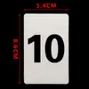 Cartões de Número Placas de Número Universais de Plástico Cartões de Código Numerados com Furos Ferramenta de Aprendizagem de Classificação Sequencial Cartões de Contagem