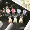 Acessórios de resina simulação copo de bebida bicolor copo de chá de bolhas brincos chaveiro acessórios de resina com furo DIY