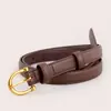 Cinturón de Cuero para Mujer 2025 con Hebilla de Herradura, Versátil y de Alta Gama, Adecuado para Jeans, Cinturón Decorativo de Moda de Stock de Fábrica