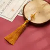 Marcador de Página 8cm com Borla USB Borla Fio de Nylon Jade Nó Pequeno Nó Chinês Decoração Pendente Embalagem Caixinha de Doces para Casamento Bolsa Borla Pendente