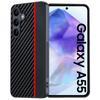 Para Samsung GalaxyA55 Funda de Teléfono Delgada de Cuero Anti-Roturas Piel de Cordero Ultra-Delgada A33 Funda de Teléfono Anti-Roturas