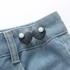 Herramienta de Botón de Cierre para Jeans de Mezclilla con Forma de Corazón Desmontable Sin Costura y Cintura Ajustable con Puntos de Costura Ajustables