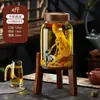 Garrafa de Vinho Especial para Infusão de Vinho, Garrafa de Vinho Selada de Alta Qualidade com Torneira, Garrafão de Vinho de Ginseng 5kg, Garrafão de Vinho, Recipiente de Barril de Vinho