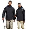 Chaqueta de algodón cálida de plumón personalizado, impermeable, para exteriores, con bordados, acolchada de algodón para hombre, con logotipo impreso personalizado.