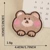 Original Bordado Etiqueta Pano Etiqueta Acessórios patch Auto-adesivo Patch Sapatos e Chapéus Saco Acessórios Cartoon Bear Bordado Pano Adesivo