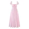 Vestido Elegante Pastoral Listrado Retrô Estilo Francês Lançamento Primavera 2026, Vestido Elegante com Ajuste na Cintura Emagrecedor para Mulheres