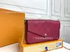 Explosivo comercio exterior transfronterizo suministro de alta calidad de moda europea y americana clásico tres en uno bolso cuadrado pequeño bolso de cadena de cuero repujado